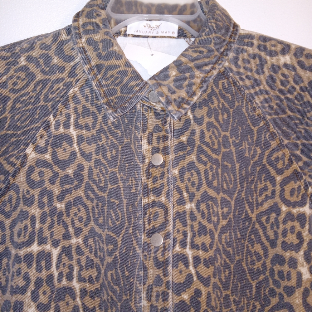Leopard Print Mini Dress - Picture 2 of 8
